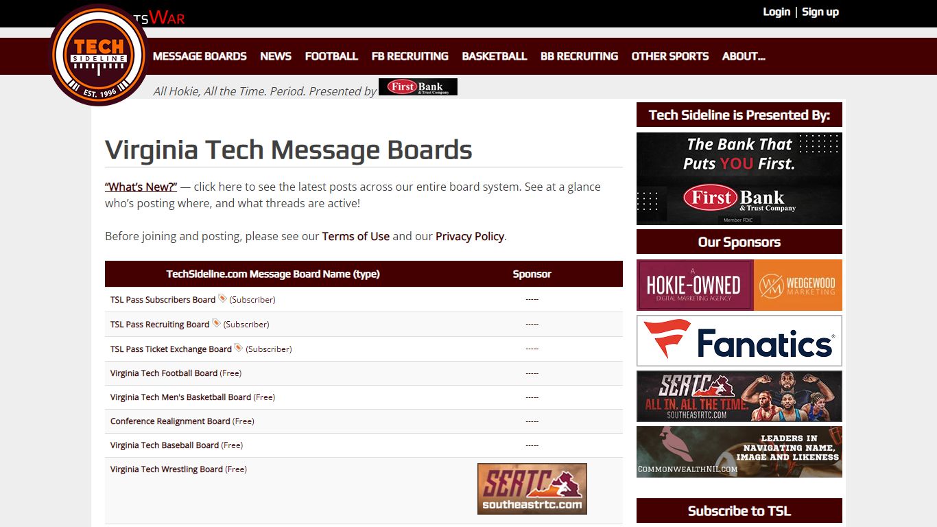 Virginia Tech Message Boards | TechSideline.com